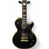 Used Schecter Guitar Research Solo II Custom Black Solid Body Electric Guitar