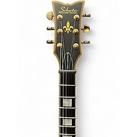 Used Schecter Guitar Research Solo II Custom Black Solid Body Electric Guitar