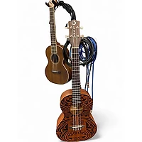 Used Luna UKE TRIBAL TENOR Natural Ukulele