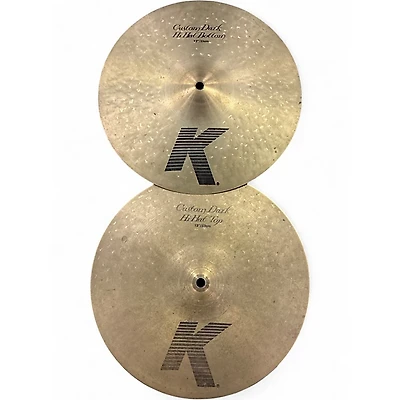 Used Zildjian 13in K Custom Dark Hi Hat Pair Cymbal