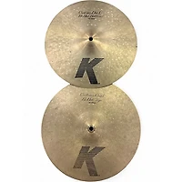 Used Zildjian 13in K Custom Dark Hi Hat Pair Cymbal