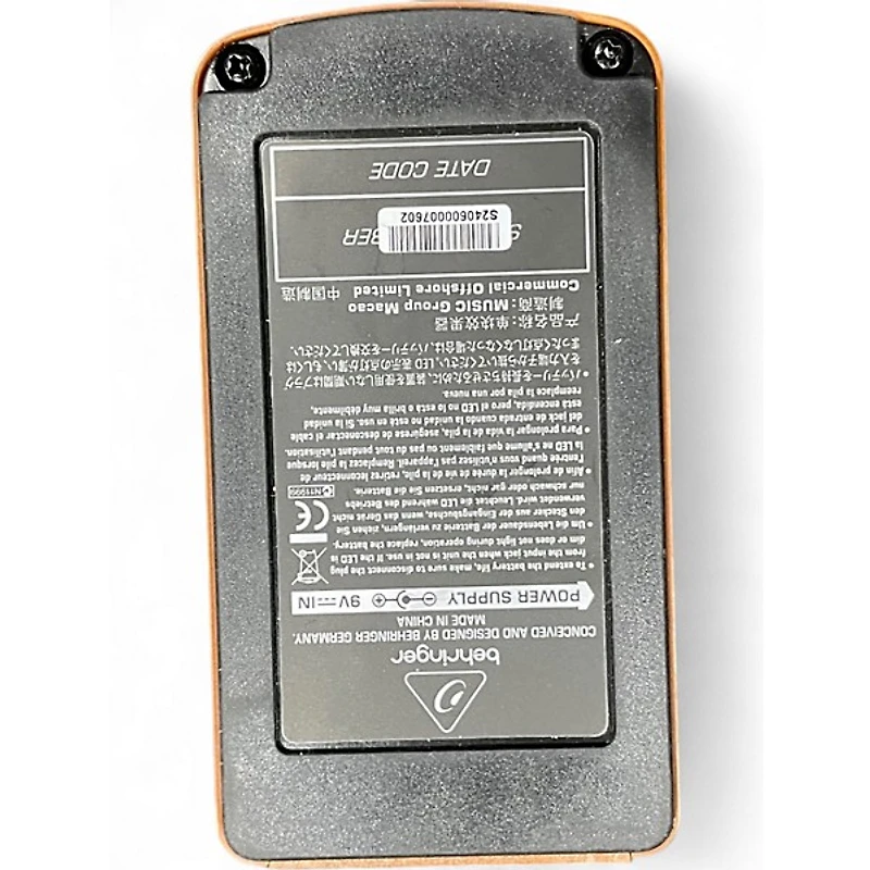 Used Behringer UT300 Ultra Tremolo Effect Pedal