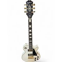 Used Epiphone Les Paul Custom Alpine White Solid Body Electric Guitar