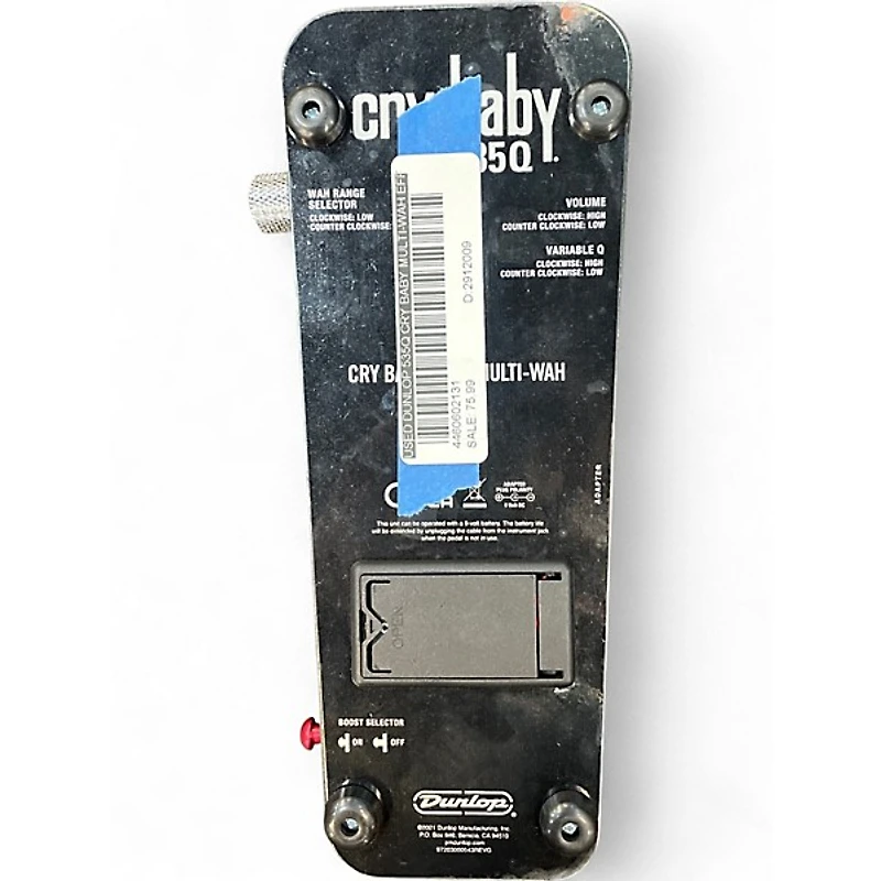 Used Dunlop 535Q Cry Baby Multi-Wah Effect Pedal
