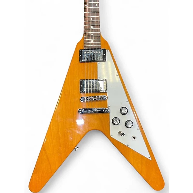 Used Gibson Flying V Antique Natural Solid Body Electric Guitar