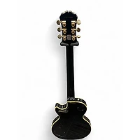 Used Epiphone Les Paul Custom Pro Black and Gold Solid Body Electric Guitar