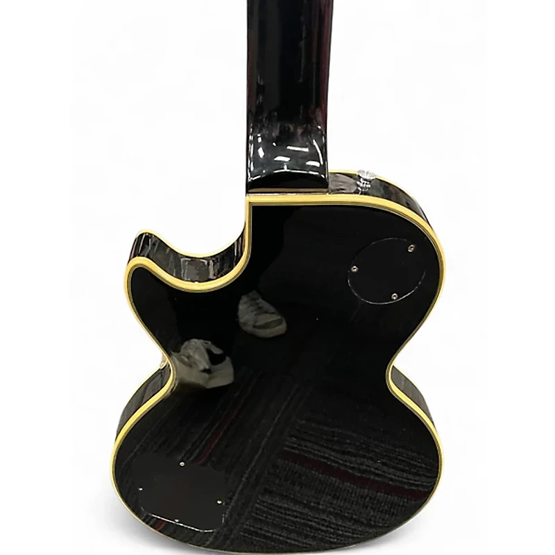 Used Epiphone Les Paul Custom Pro Black and Gold Solid Body Electric Guitar