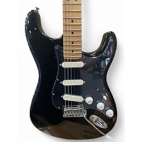 Used 2007 Fender American Standard Stratocaster Black Solid Body Electric Guitar
