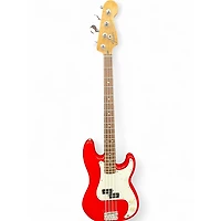 Used Fender Standard Precision Bass Red Electric Bass Guitar