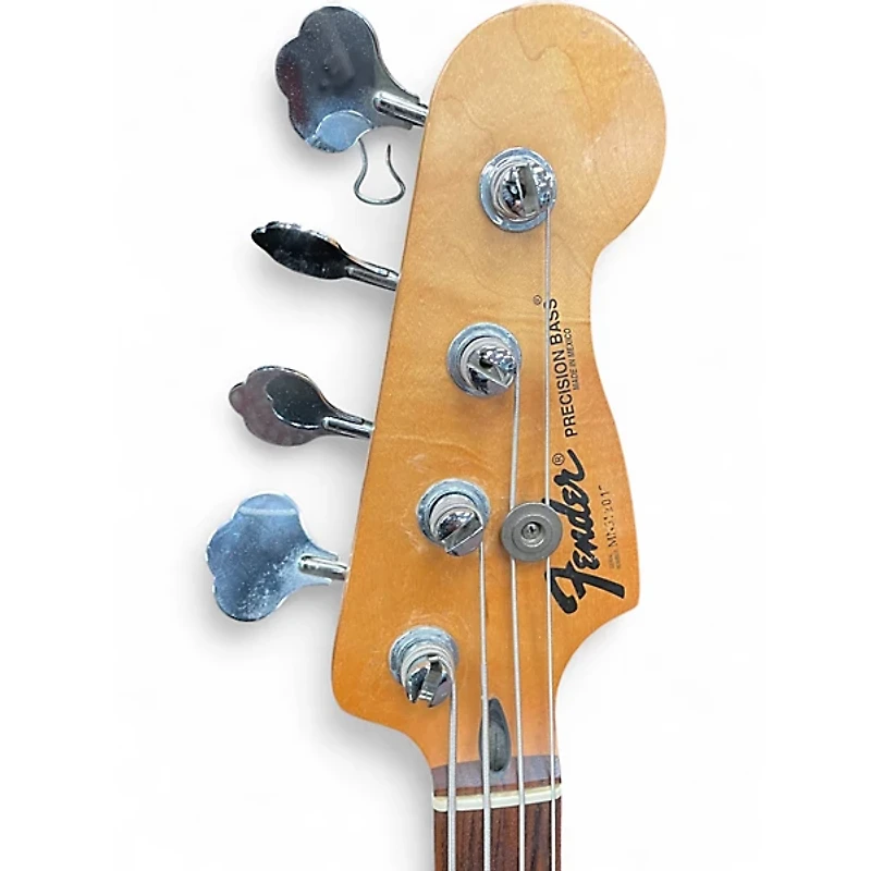 Used Fender Standard Precision Bass Red Electric Bass Guitar