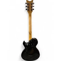 Used Schecter Guitar Research Damien Elite Solo Black Solid Body Electric Guitar