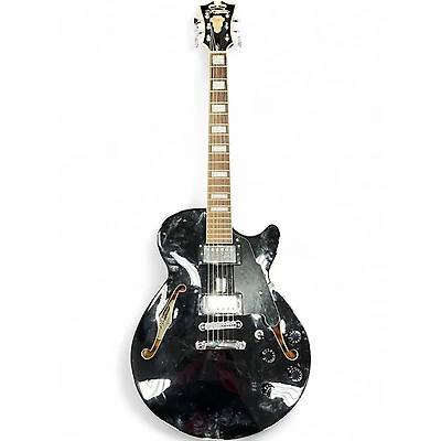 Used D'Angelico Premier Series SS Black Hollow Body Electric Guitar