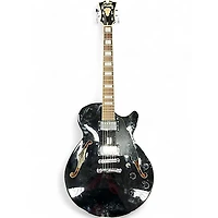 Used D'Angelico Premier Series SS Black Hollow Body Electric Guitar