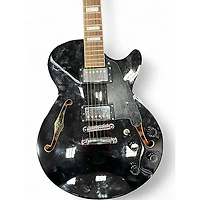 Used D'Angelico Premier Series SS Black Hollow Body Electric Guitar