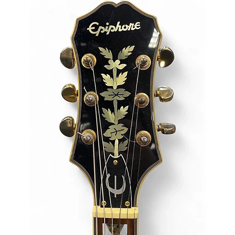 Used Epiphone Sheraton Black Hollow Body Electric Guitar