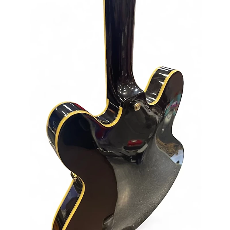 Used Epiphone Sheraton Black Hollow Body Electric Guitar