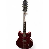 Used Epiphone Riviera Sparkling Burgundy Hollow Body Electric Guitar