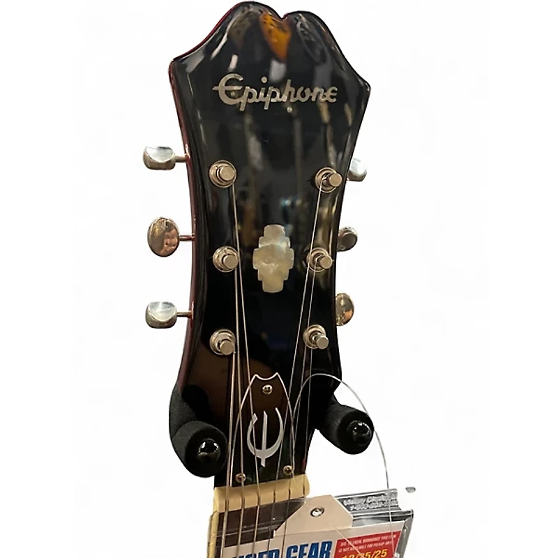 Used Epiphone Riviera Sparkling Burgundy Hollow Body Electric Guitar