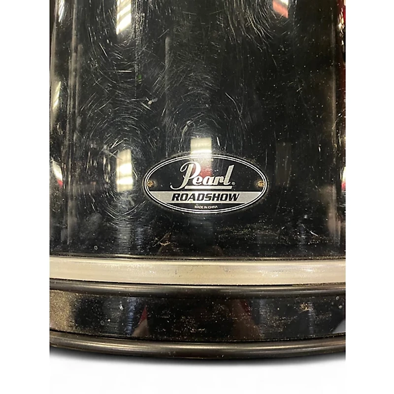 Used Pearl 5 Piece Roadshow Black Drum Kit