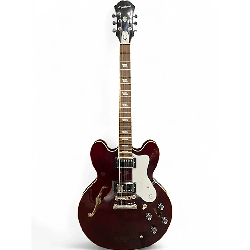 Used Epiphone Noel Gallagher Riviera DARK WINE RED Hollow Body Electric Guitar