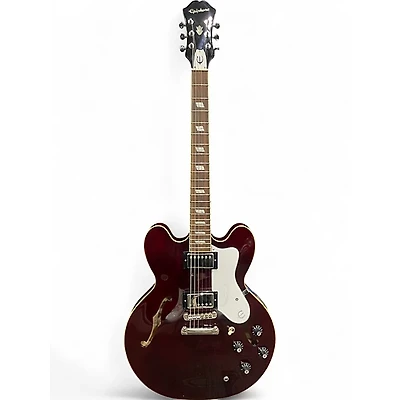 Used Epiphone Noel Gallagher Riviera DARK WINE RED Hollow Body Electric Guitar