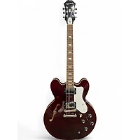 Used Epiphone Noel Gallagher Riviera DARK WINE RED Hollow Body Electric Guitar