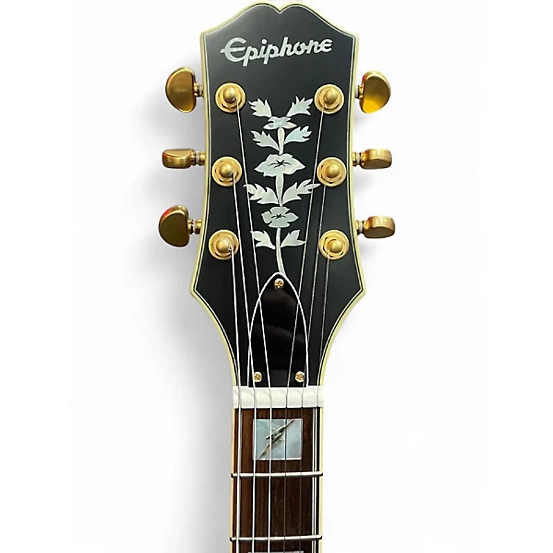 Used Epiphone EMILY WOLFE SHERATON Satin Black Hollow Body Electric Guitar