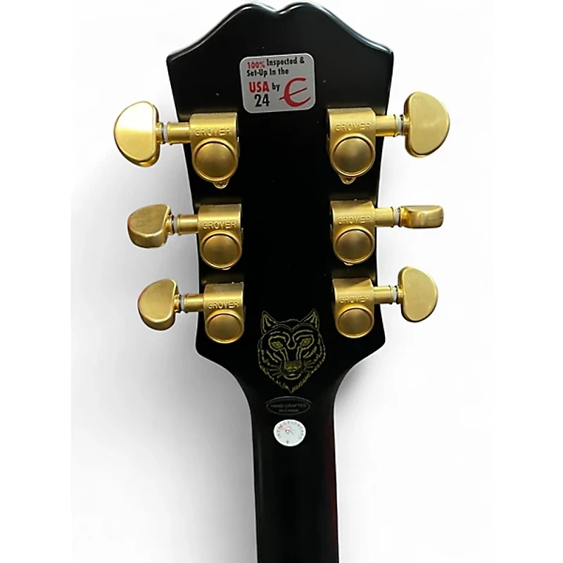 Used Epiphone EMILY WOLFE SHERATON Satin Black Hollow Body Electric Guitar