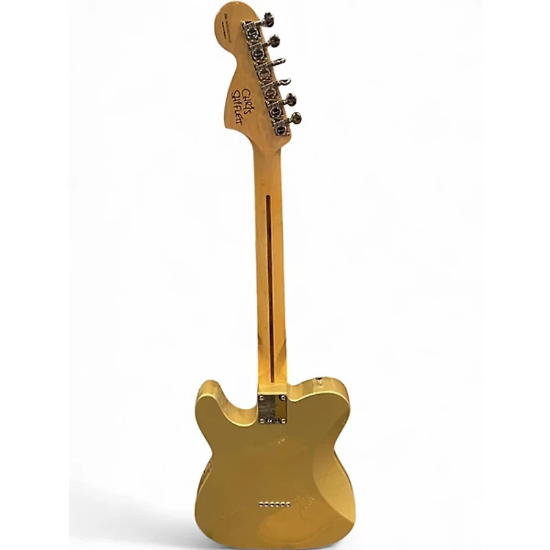 Used Fender Chris Shiflett Telecaster Deluxe Gold Solid Body Electric Guitar