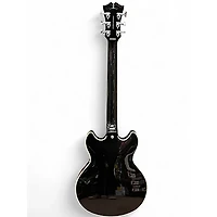 Used D'Angelico Premier Mini DC Black Flake Hollow Body Electric Guitar