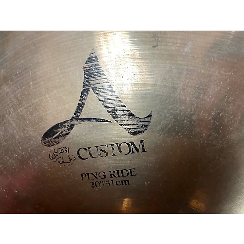 Used Zildjian 20in A Custom Ping Ride Cymbal