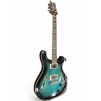 Used PRS SE Hollowbody II Piezo Peacock Blue Hollow Body Electric Guitar