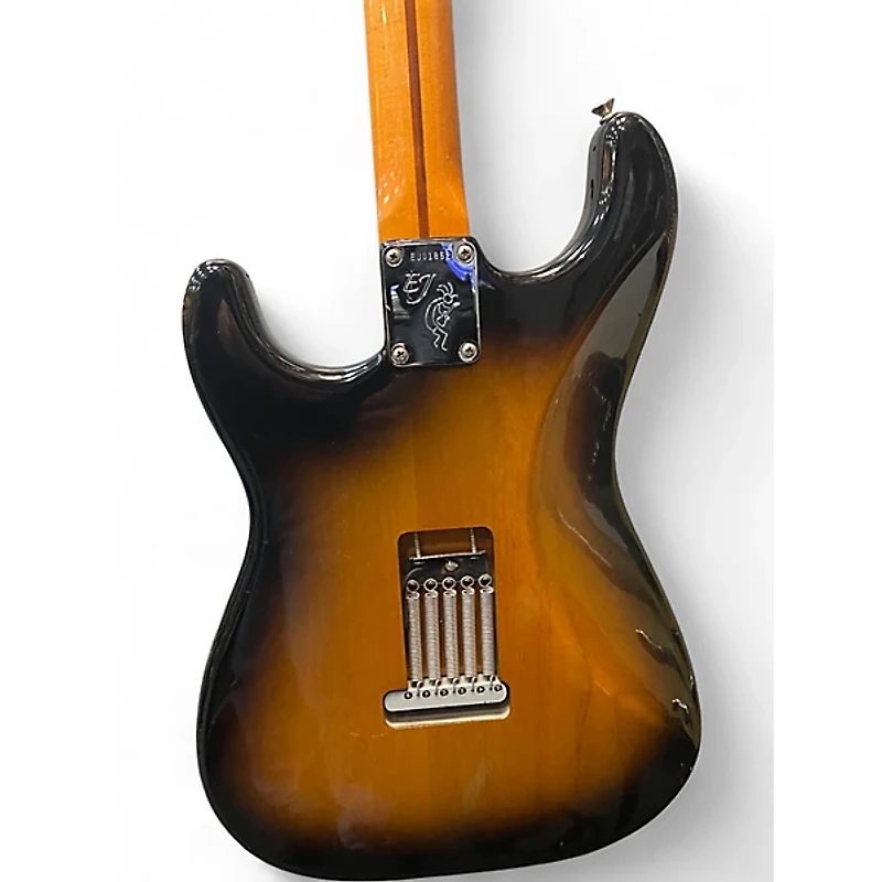 Used Fender Artist Series Eric Johnson Stratocaster 2 Tone Sunburst Solid Body Electric Guitar