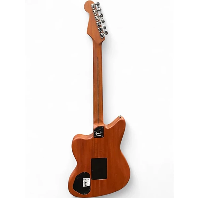 Used Fender American Acoustasonic Jazzmaster Tungsten Acoustic Electric Guitar