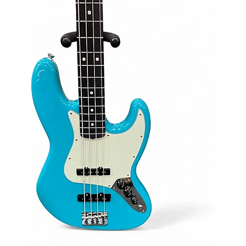 Used Fender American Professional II Jazz Bass miami blue Electric Bass Guitar
