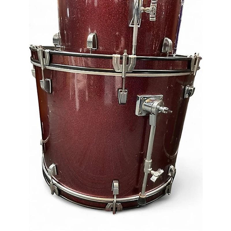 Used Ludwig 5 Piece Backbeat Red Drum Kit