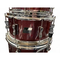 Used Ludwig 5 Piece Backbeat Red Drum Kit