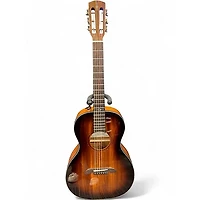 Used Alvarez AP66E Parlor SHADOWBURST Acoustic Electric Guitar