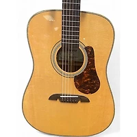 Used Alvarez MD60e Herringbone Natural Acoustic Electric Guitar