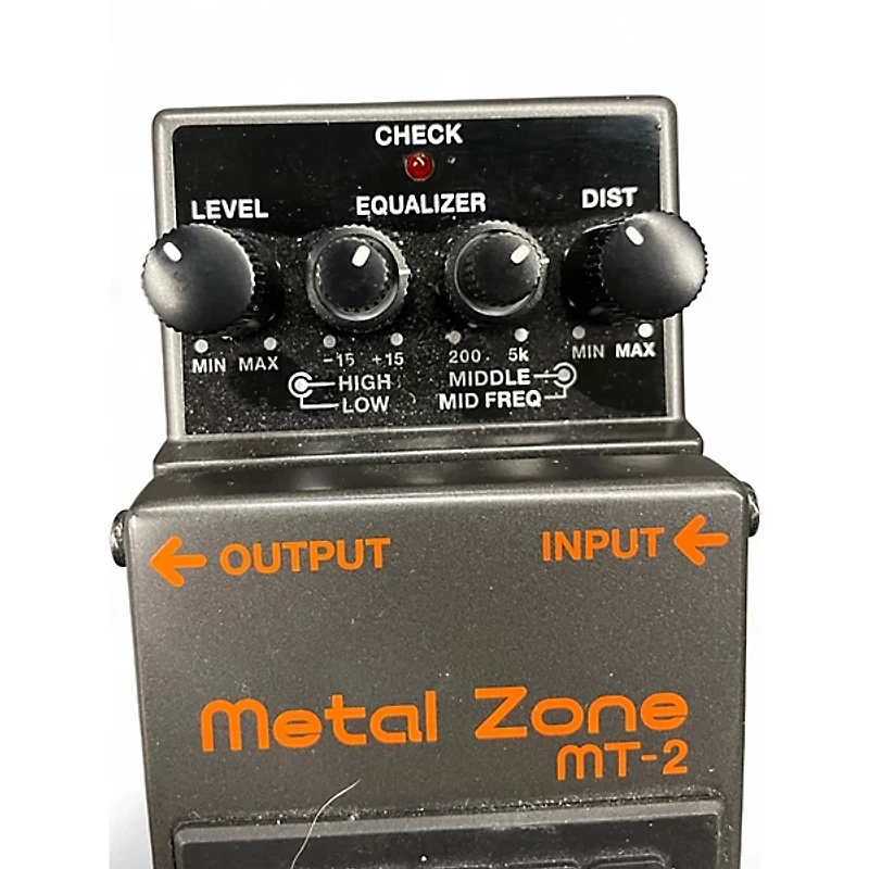 Used BOSS MT2 Metal Zone Distortion Effect Pedal