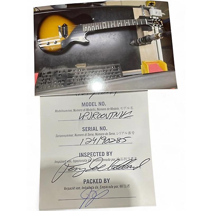 Used Gibson Les Paul Junior Tobacco Burst Solid Body Electric Guitar