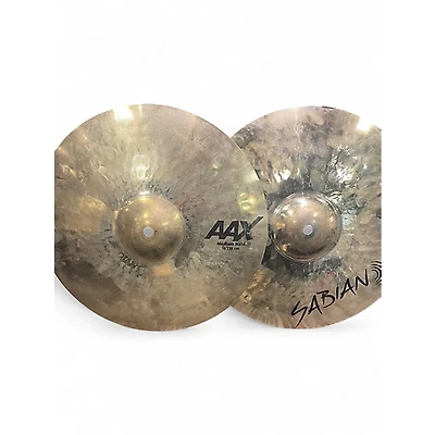 Used SABIAN 14in AAX MEDIUM HI HATS Cymbal