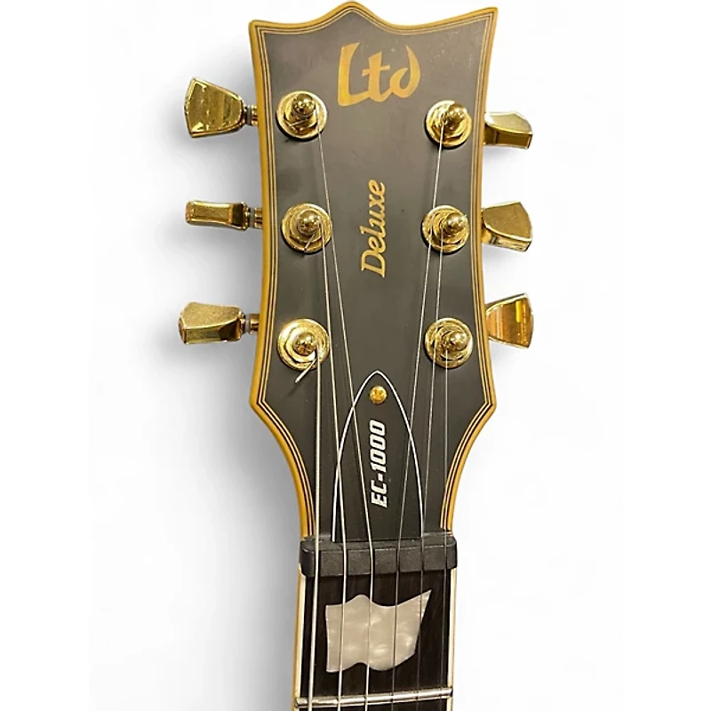 Used ESP EC1000 Deluxe Black Solid Body Electric Guitar