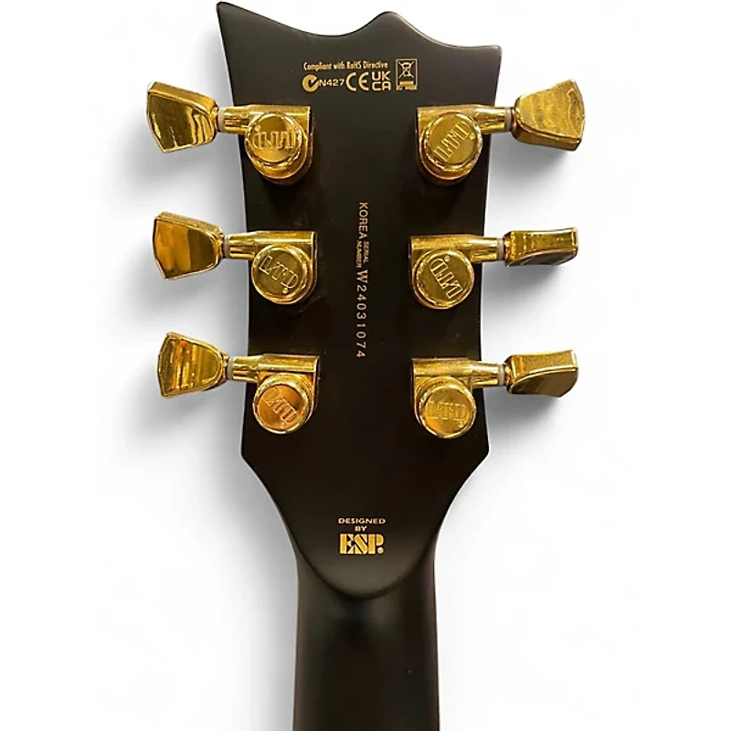 Used ESP EC1000 Deluxe Black Solid Body Electric Guitar