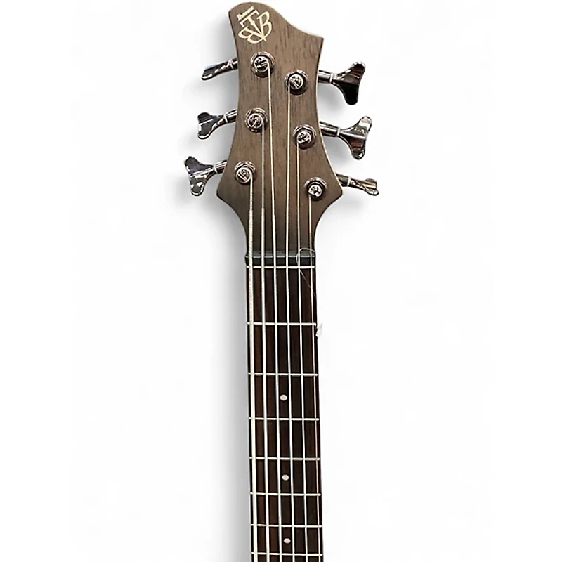 Used Ibanez BTB606 Transparent Gray Flat Electric Bass Guitar