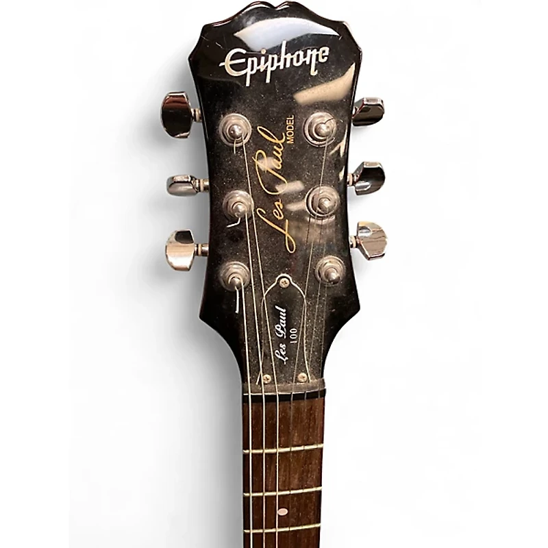 Used Epiphone Les Paul 100 Bolt On Cherry Sunburst Solid Body Electric Guitar