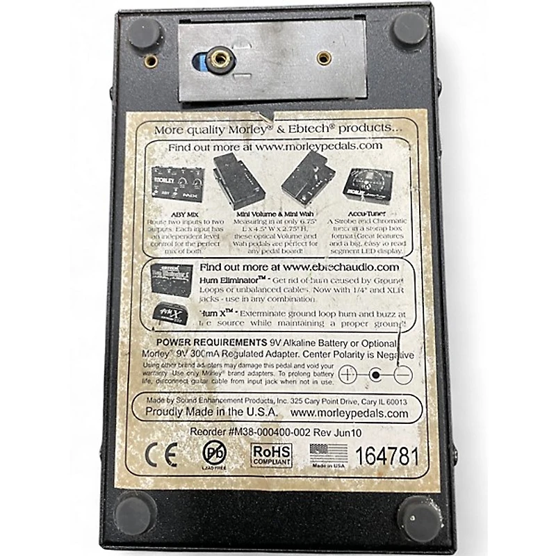 Used Morley MSW Maverick Mini Switchless Wah Effect Pedal