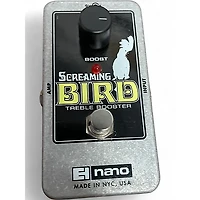 Used Electro-Harmonix Screaming Bird Treble Booster Effect Pedal