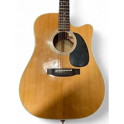 Used Takamine EF350MC Natural Acoustic Electric Guitar