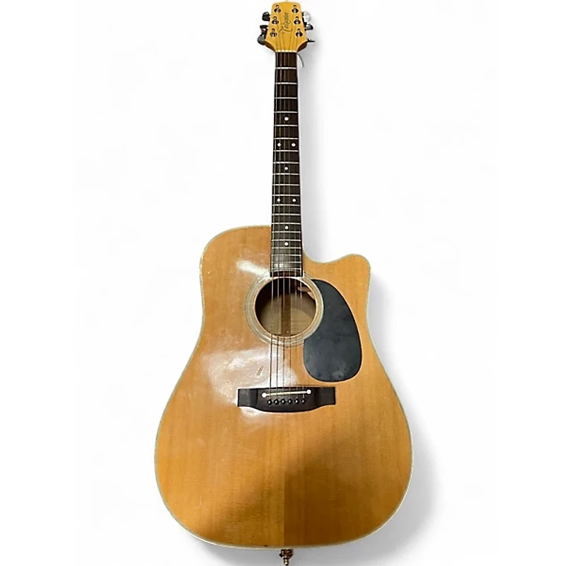 Used Takamine EF350MC Natural Acoustic Electric Guitar